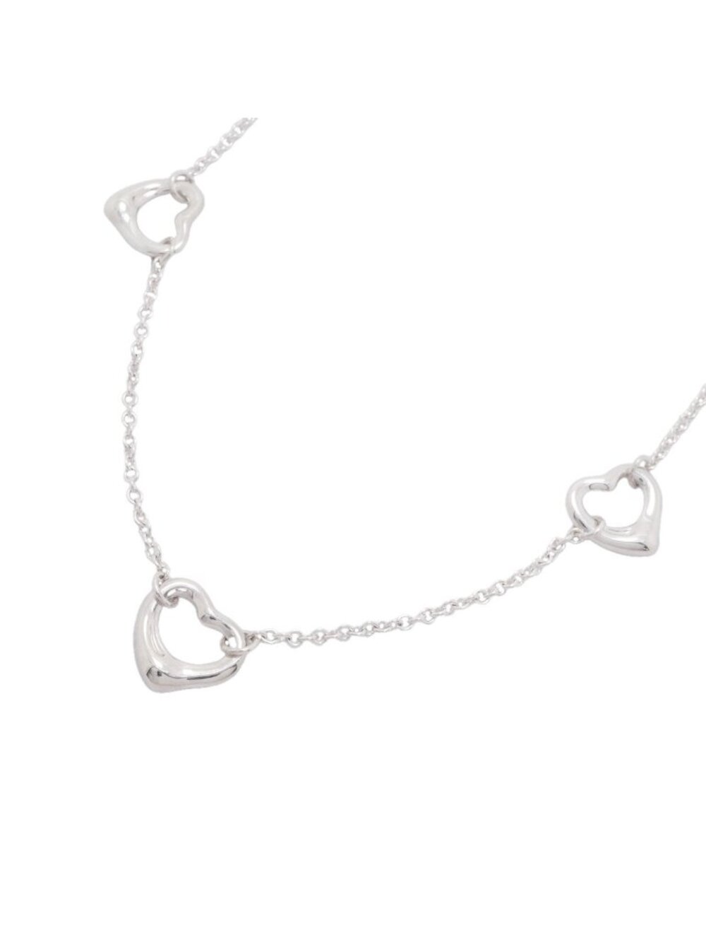 Tiffany & Co Necklace Open Heart 925 Sterling Silver